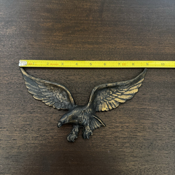 Vintage Eagle Wall Hanging Plaster Handmade MCM Federal American USA Patriotic - Picture 9 of 10